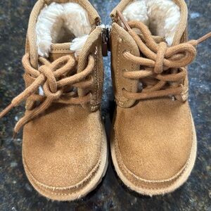 UGG Kids Tan Boots with Cream Lining
